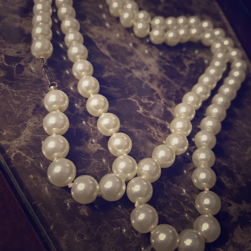 Pearl necklace.